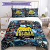 Warnermedia (4) Customize Your Name Bedding Set Breathable Duvet Cover with Pillowcases Home Decoration Birthday Gift