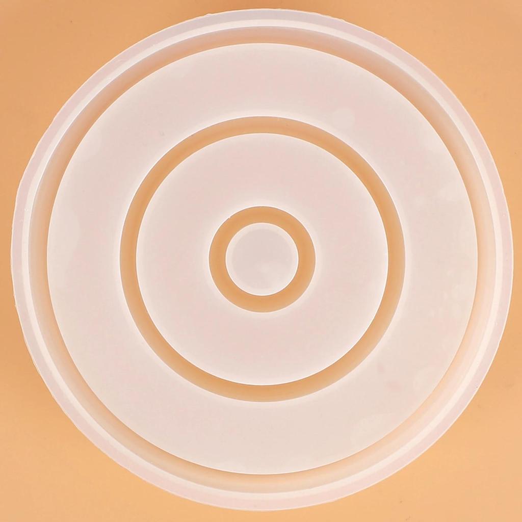 1 szt. Świecznik taca forma koło tynk silikonowy szminka pudełko do przechowywania formy DIY taca do wyrobu biżuterii