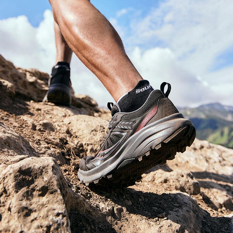 SAUCONY Excursion Tr 17 Férfi Terepfutó Cipő Férfi Sneaker Fekete Sötétszürke S20958-202