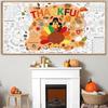 Thanksgiving Giant Coloring Poster Tablecloth 72 x 35.5 Inch Giant Drawing Paper Crafts for kids Turkey Themed Coloring Poster Thanksgiving Paper
