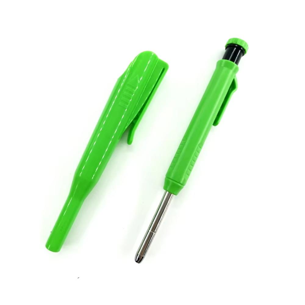 Solid Carpenter Pencil Set Woodworking Tools Mechanical Pencil 3 Colors Refill Construction Job Tools Carpentry Marking