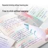 Deli BT405/BT406 Gradient Writable Sticky Notes, 50 Sheets, Film-Type, for Students and Offices, Pepsi Theme