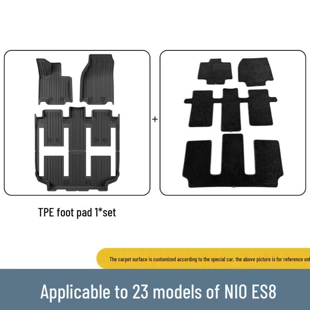 Nio ES8 (2023-2026) TPE Mats: Floor, Trunk Liner, & Seat Back Protector