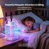 Silent USB Rechargeable Mosquito Killer Lamp Portable Electronic Insect Trap for Indoor Outdoor Home Bedroom Camping Pest Repellent