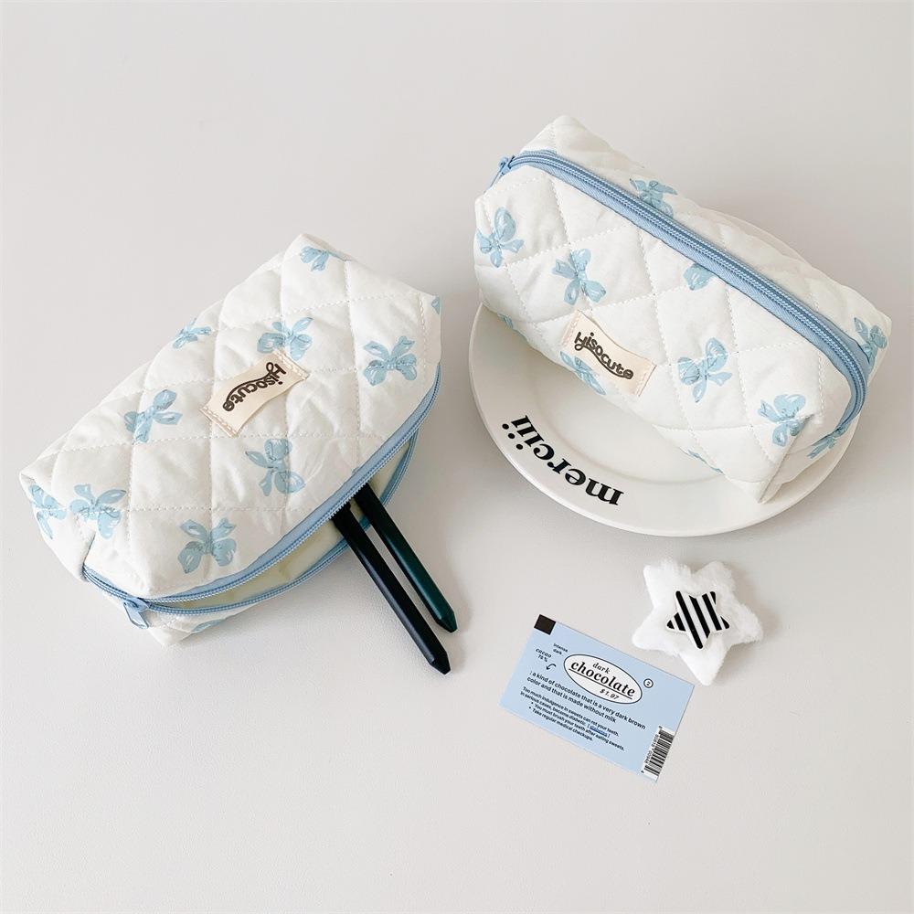 Multi-function Pen Bag Bowknot Stationery Organizer Portable Pen Box  Gift