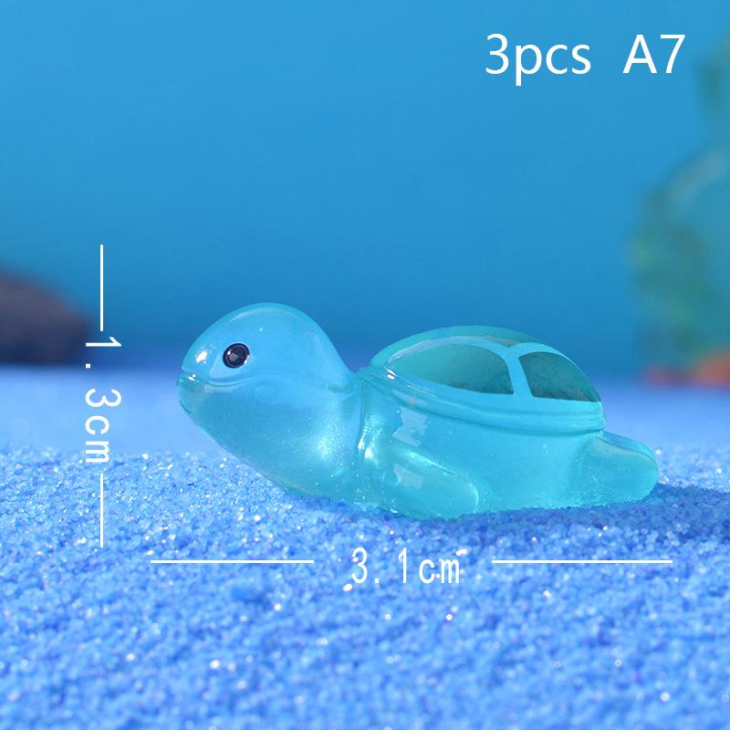 10Pcs Noctilucent Frog Doll House Miniatures Cute Fairy Garden Gnome Moss Terrarium Decor Crafts Bonsai Diy Supplies Figurine