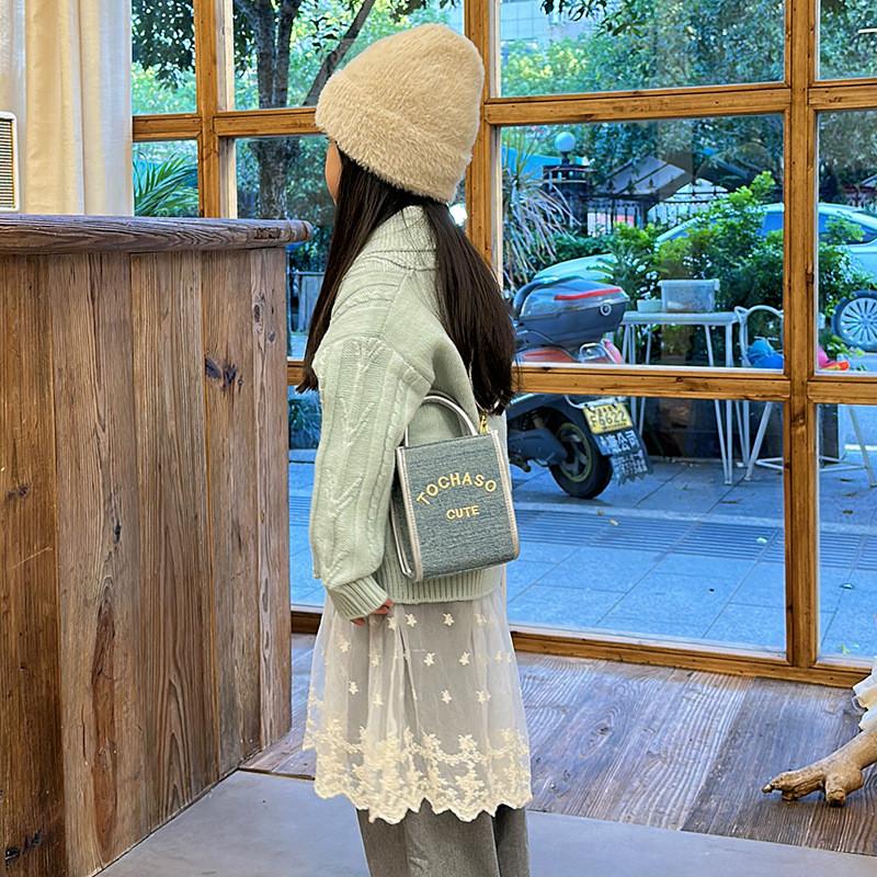 Fashionable Korean Style Kids Mini Shoulder Bag Breathable Pu Fabric For Children