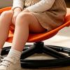 Sensory Spinning Chair for Kids, Body Coordination Balance Training Swivel Chair, Rotatable Seat with Metal Base, Sit And Spin Sensory Toy for