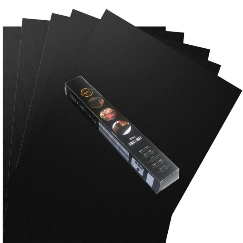 

5pcs Non-Stick BBQ Grill Mat Set Heavy Duty Reusable Easy Clean for Electric Gas Charcoal Grills Extended Size