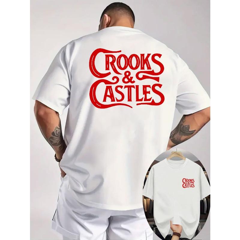 Crooks & Castles Men's Summer T-Shirt | Crew Neck, Short Sleeves, Cool, Comfortable, Double-Sided Print for Outdoor Activities