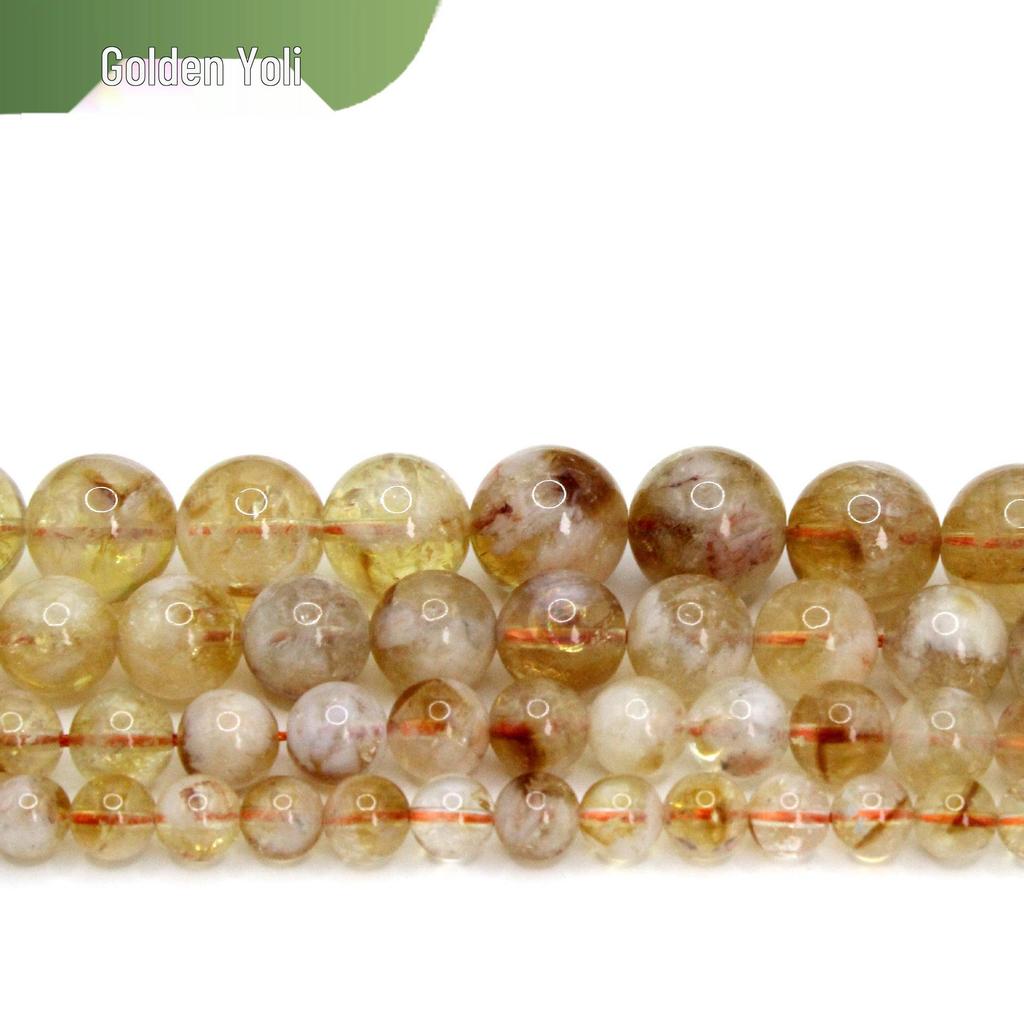 Citrine Crystal Beads for DIY Jewelry & Bracelets - Semi-Finished Materials