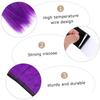 Synthetic Hawks Motor Helmet Decor Reusable Hair Sticker Funny Outdoor Wig