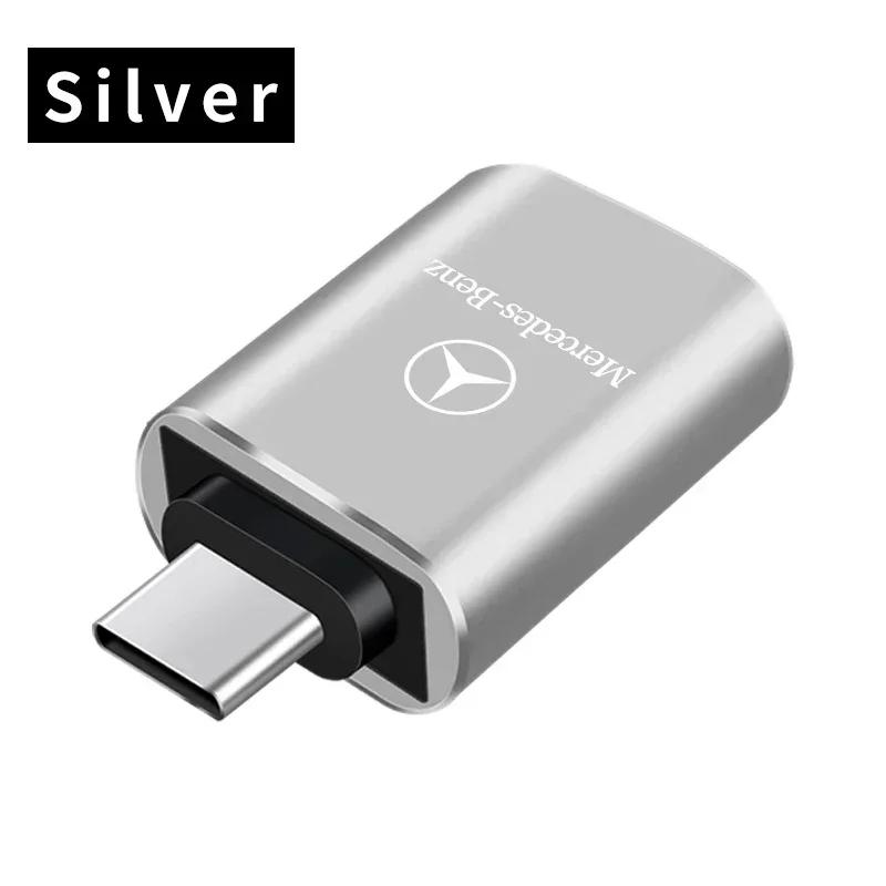 USB 3.0 Type-C Data Adapter Type C 10A OTG USB C Male To USB For Mercedes Benz A180 A200 A260 W203 W210 W211 W204 C E S CLS