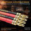 UCINNOVATE Speaker Cable with Banana Plugs 2-Pack 9.8ft/3m 14 Gauge OFC Speaker Wire Gold-Plated Banana Plugs for Home Theater Hi-Fi Audio Amp