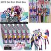 6PCS KPop Demon Hunters Mechanical Pencils Gel Pen Blind Box Cute Rumi Mira Zoey Writing Automatic Pen Set for Classroom Gifts