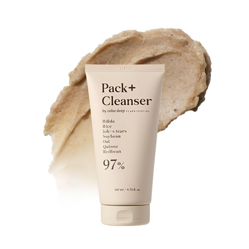Color Deep Fermented Pack Cleanser 140ml Deep Pore Purifying and Hydrating Facial Wash