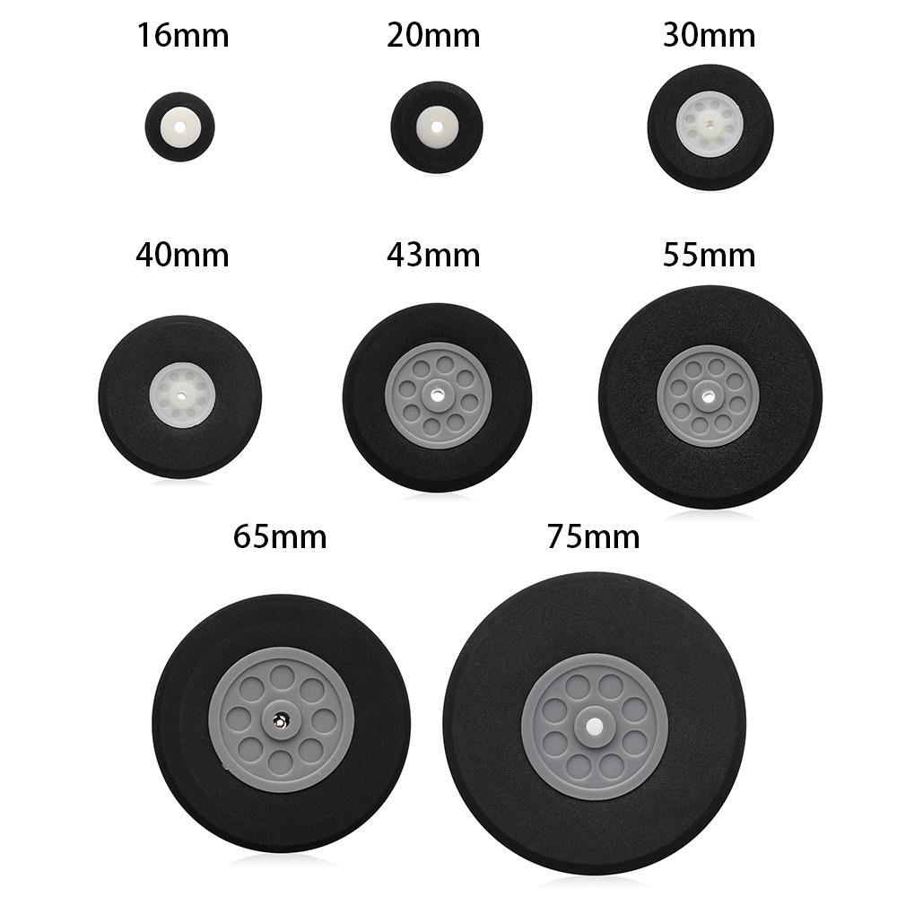 Tail Wheel Rubber PU Plastic Hub 1" - 3" Inch For RC Airplane Replacement Parts Kids DIY Plane Toys Accessories Spare Parts