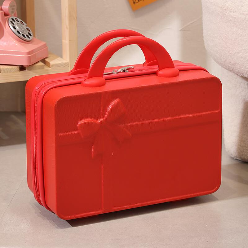 OEING Bowknot 14-inch Portable Cosmetic Case
