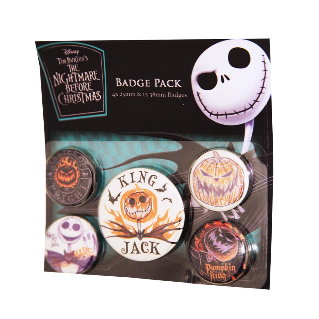 Nightmare Before Christmas Badge Set (Pack of 5)