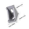 25Pcs Corner Bracket Aluminum 2020 Size 2x2x2cm Heavy Duty Metal for 20Mm Aluminum Extrusion 90 Degree Angle for 3D Printer Cnc