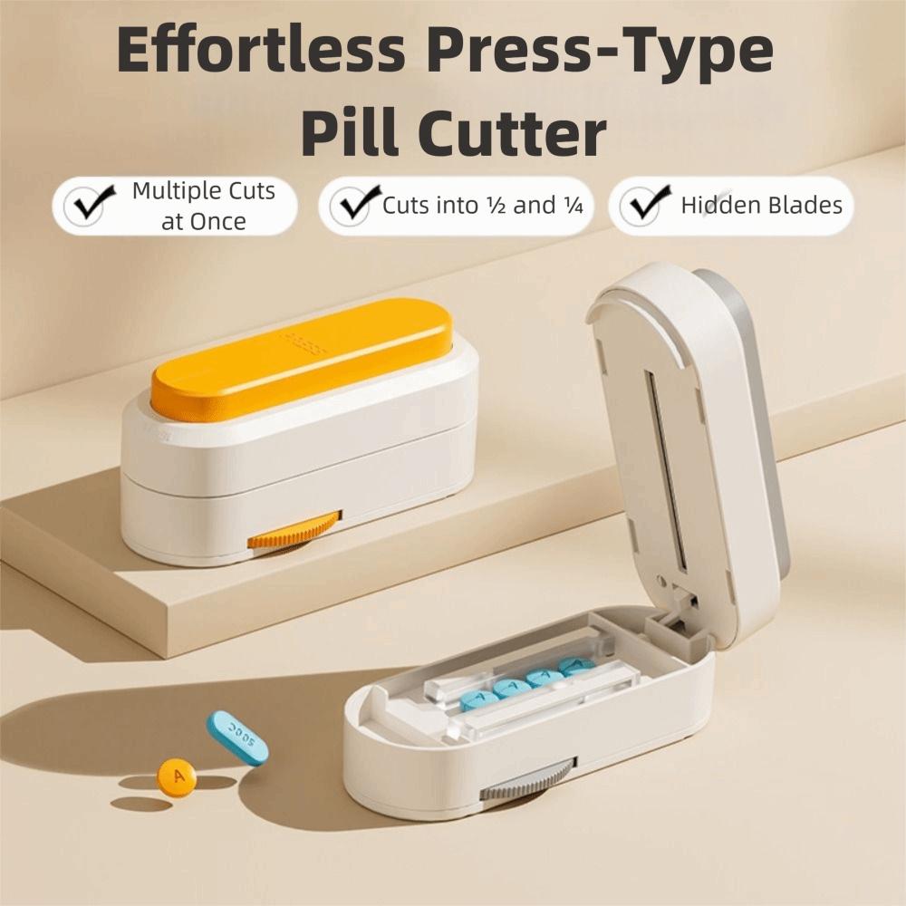 Drug Tablet Pill Cutter Adjustable Quartering Pill Divider  for Small or Large Pills
