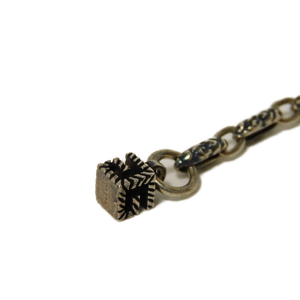 Used 9539 G Cube Crystal 550888 J7863 8192 7986 17 Square G Chain with Smoked Rhinestones, Excellent Condition