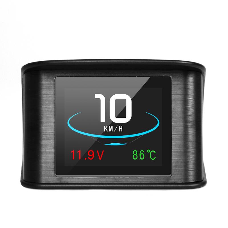 2025 Newest P10 Universal LCD Car Digital Large Screen OBD Monitor Head Up Display Overspeed Alarm Angine Gauge Car Accessories