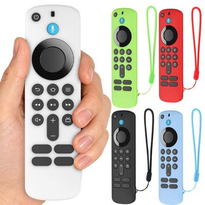 Soft Silicone Cover For Amazon Fire TV Stick HD/4K Remote Control Waterproof Dust-Proof Protective Case Easy Grip Texture Design