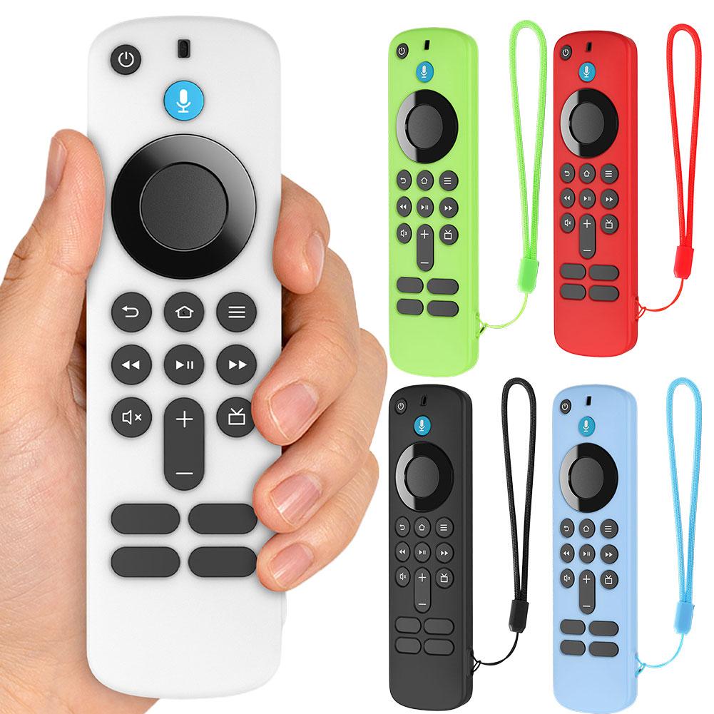 for Fire TV Stick HD/4K Silicone Remote Case with Lanyard Glow-in-the-Dark Shockproof Anti-Slip Remote Protector Case