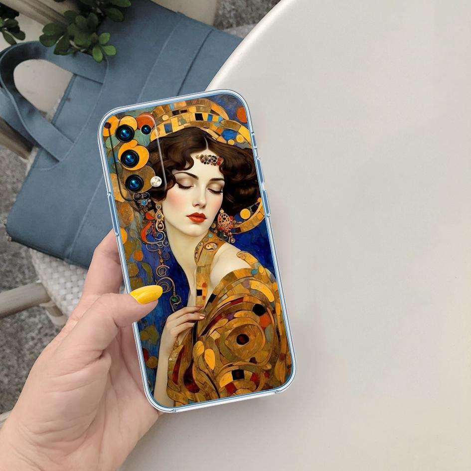 BF67 Gustav Klimt Soft Shell Transparent Phone Case for Motorola Moto G7 G8 G9 G84 G85 G73 G24 G15 Z2 Play Power Plus