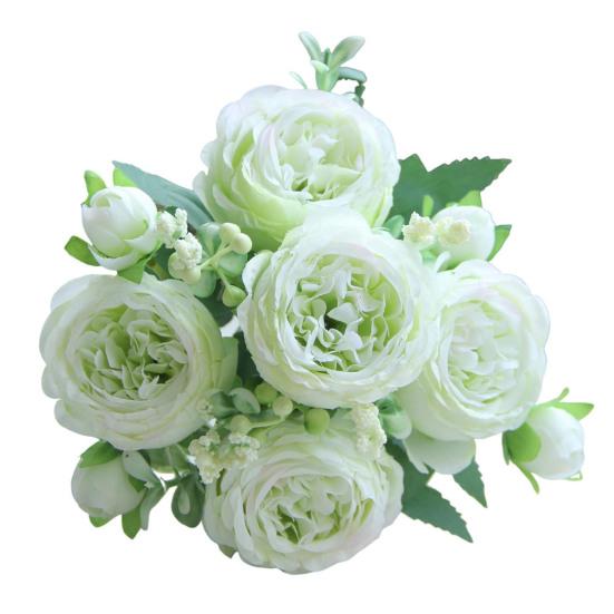 

Искусственный цветок пиона Yousheng, 5 вилок, реалистичный искусственный шелковый цветок для дома, офиса, свадьбы, вечеринки, помещения, улицы, искусственный цветок, цветущие растения, украшение