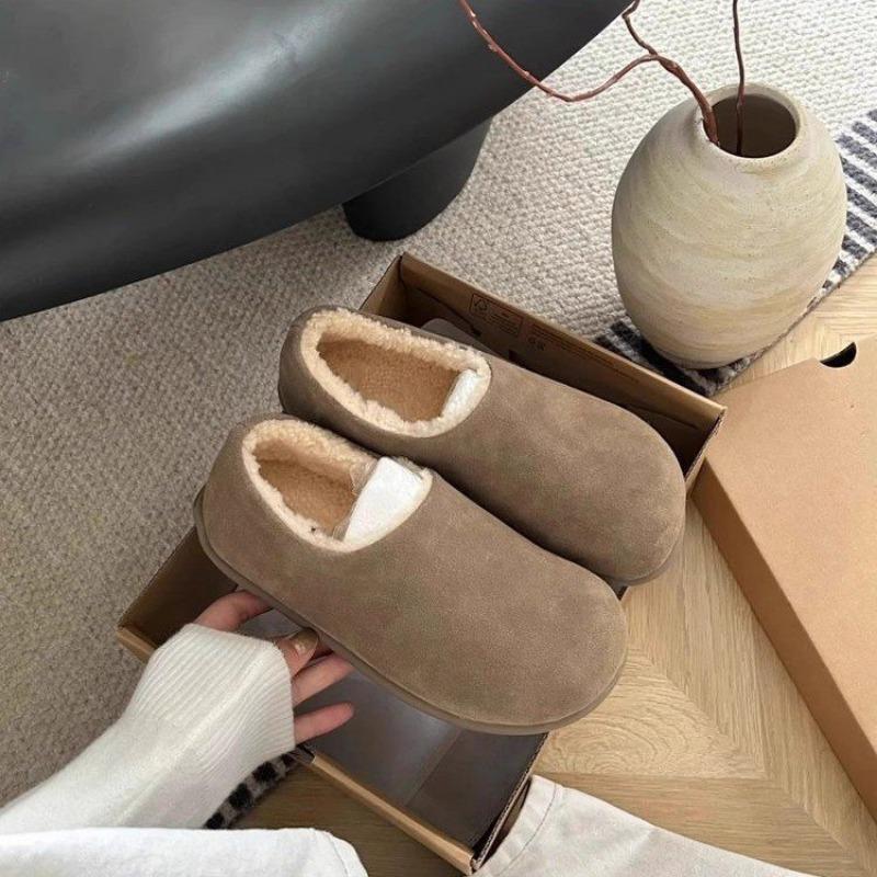 

Женщины носят новый стиль заснеженных туфель Birken сверху, с парой пушистых хлопковых туфель. 36 хаки