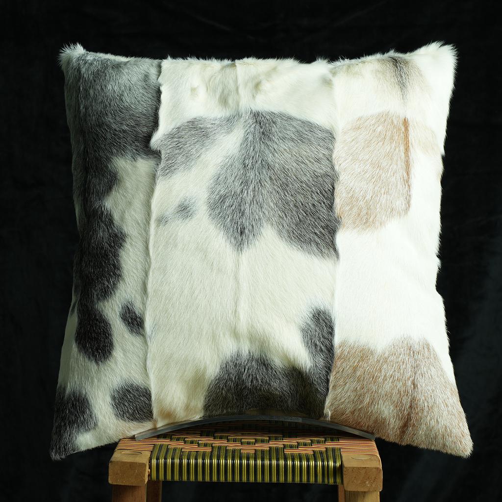 Plush Cow Print Pillowcase 50x50cm Double-sided Cushion Cover Artistic Color-block Throw Pillow Cover Home Decor
