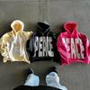 Spring Autumn New Style Hoodie Fashion Personality Street Style Letter 3D Printed Hooded Long Sleeve Top