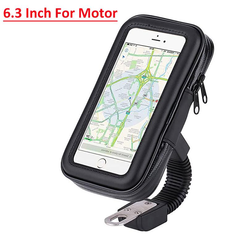 Waterproof Touch Screen Bicycle Motor Phone Holder Motorcycle Bike Handlebar Phone Case Bag For iPhone Samsung Phone Stand Mount