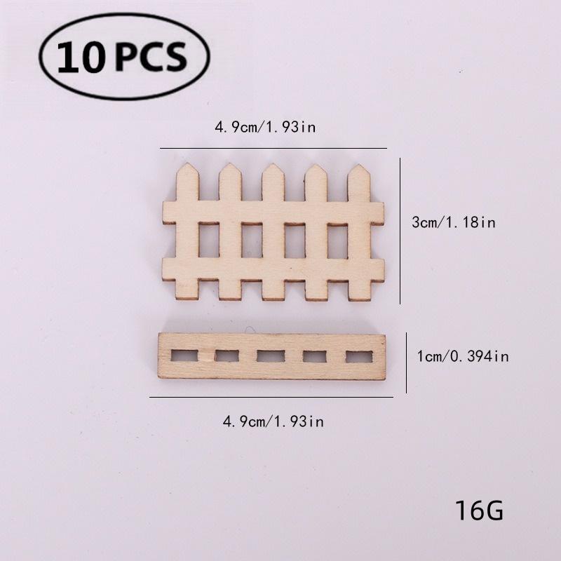 Christmas Wooden Elf Fairy Door Kit Tiny with Christmas Decoration Accessories for Mini House Furniture Christmas Decoration