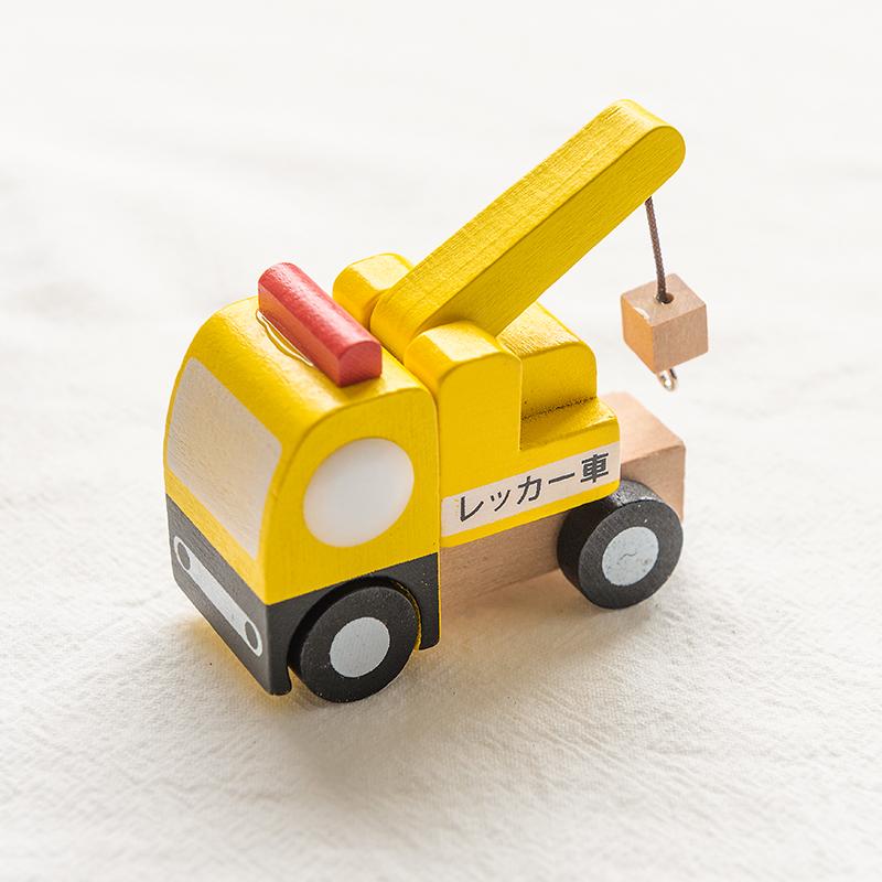 Kids Mini Wooden Cars Truck Aircraft Model Toy Montessori Wooden Education Colorful Vehicle Toys Simulation Cars Decoration Gift