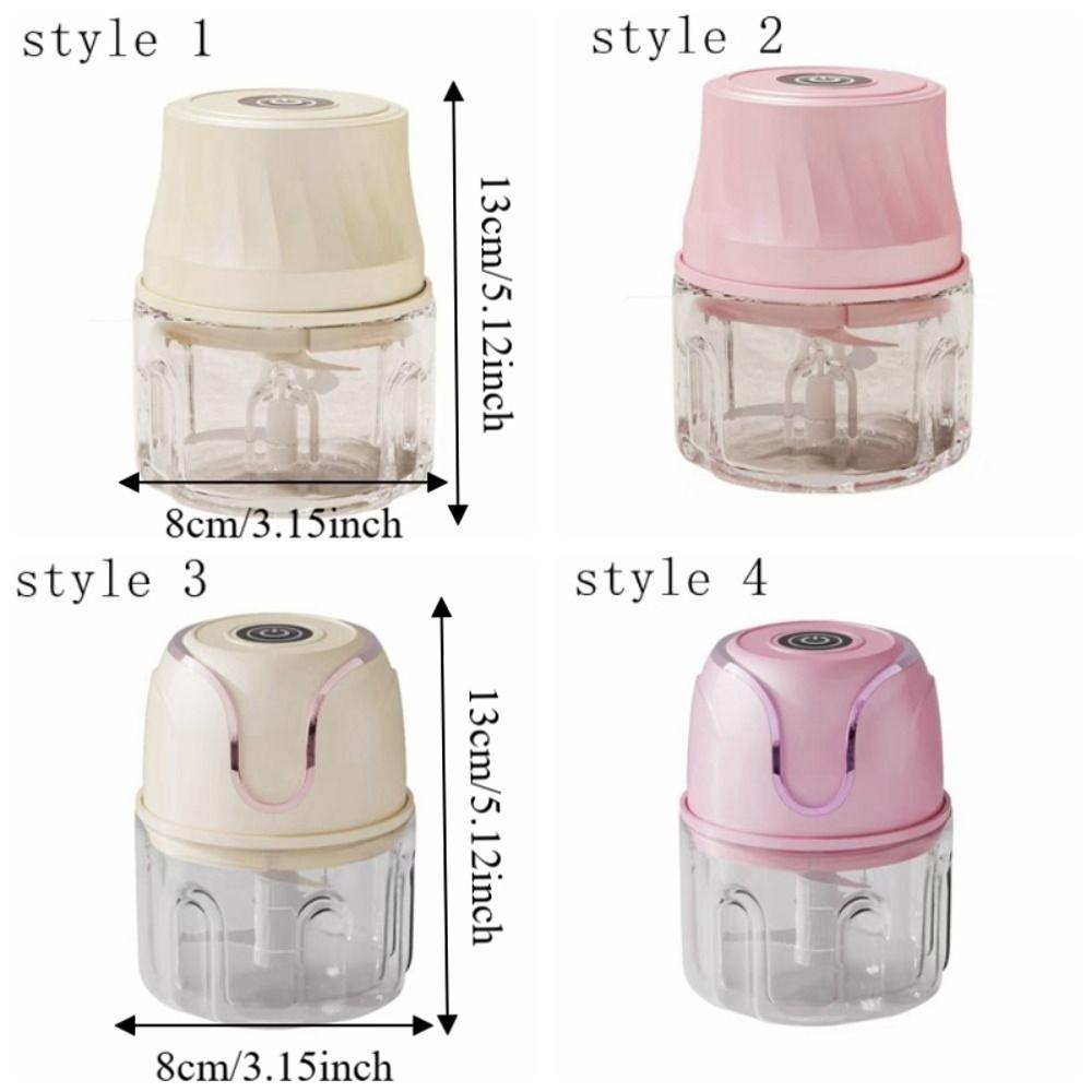 Portable Baby Food Processor 350ml Vegetable Grinder Electric Garlic Chopper  Garlic Processing