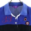 BEAMS GOLF Golf Short Sleeve Polo Shirt M Blue Women Used