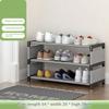 3 Layers Space Saving Shoe Rack Shoe Storage Organizer Shelf for Apartment Entryway, 54 X 26 X 38cm