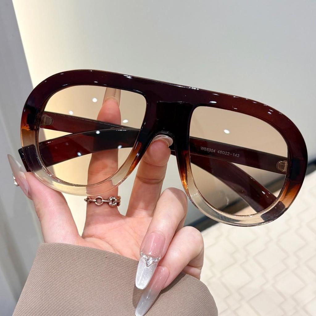 Oversized Aviator Internet Beroemdheid Zonnebrillen: Europese/Amerikaanse Stijl, Hip Hop Persoonlijkheid, High-End Gevoel voor Vrouwen