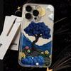 Ins Style Oil Painting Phone Case: Compatible with iPhone 11/12/16/17 Pro Max; Full Coverage, Drop-Proof, Soft XR Case