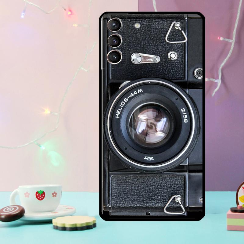 Retro Nostalgia Camera Phone Case For Samsung Galaxy S25 Ultra S20 S21 S22 S23 S24 Ultra Plus S9 S10 S25 FE Cover