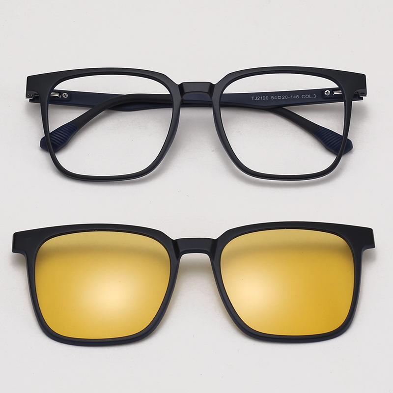 TJ2190 Unisexová sada slunečních brýlí tři v jednom s magnetickým polarizačním klipem