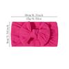 Solid Color Bowknot Baby Headband Sweet Headwear Kids Girls Boutique Elastic Protect Turban Headand Baby Hair Style Accessories