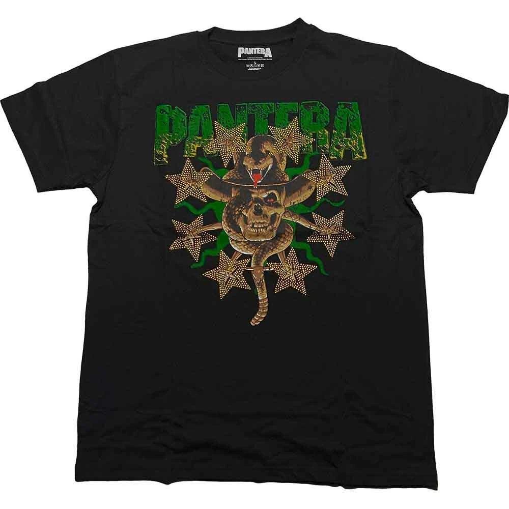 Pantera Skull & Snake T-Shirt Black New M