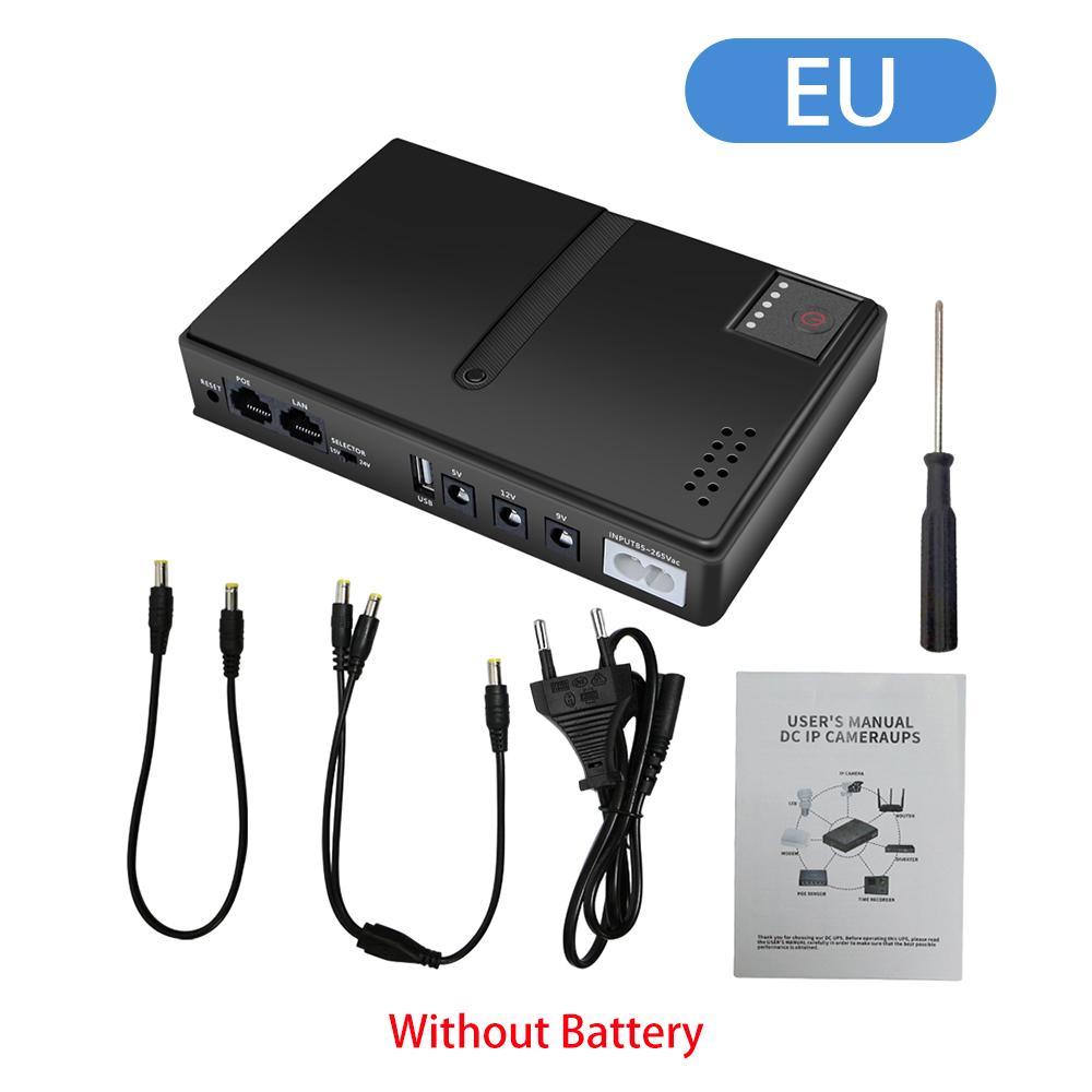 

NEW Protable 1018L Uninterruptible Power Supply DC Without Battery UPS Power Router Optical Cat Built-in Adapter 5V9V12V/15V/24V