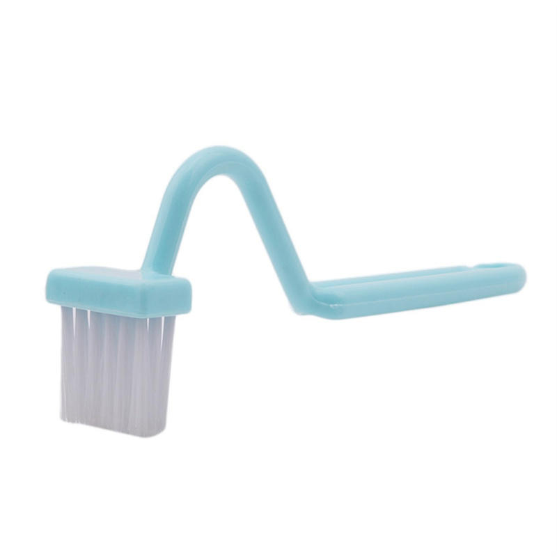 Clean Brush Bent Portable Toilet Brush Scrubber V-type Cleaner Bowl Handle Home Supplies Toilet Blind Spot Cleaning Brush