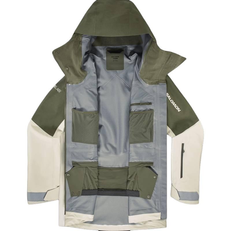 

SALOMON Дышащая ветрозащитная водонепроницаемая куртка софтшелл женская куртка миндальное молоко LC2124900 M