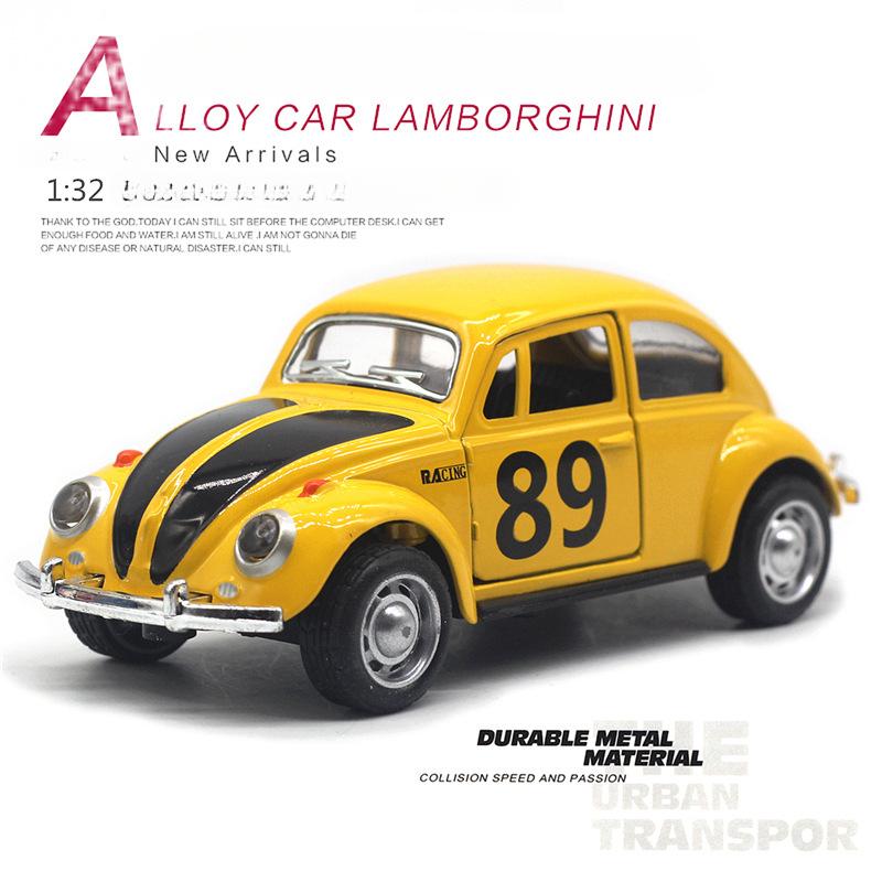 1:32 Beetle Alloy Car Diecasts Metal Classic Toy Model With Pull Back Function Vehicles For Child Gifts A988